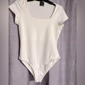 White Bodysuit Short Sleeve